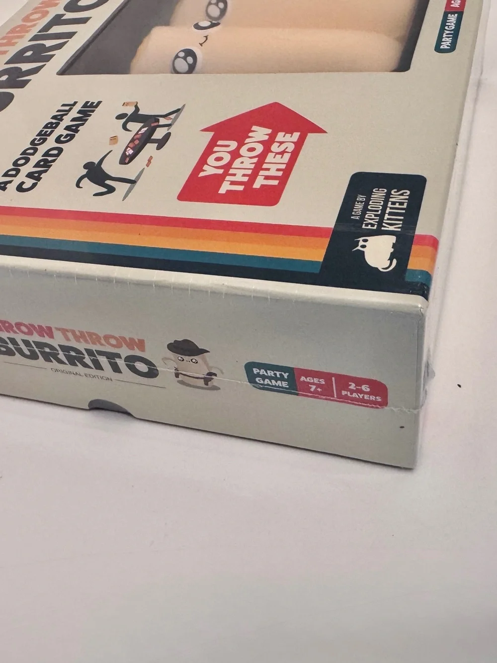 Throw Throw Burrito Party Game by Exploding Kittens - NEW, SEALED BOX